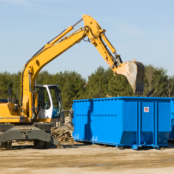 can i choose the location where the residential dumpster will be placed in Holstein Nebraska